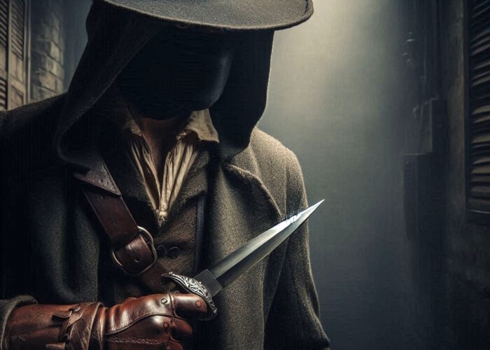 Asesino Ruta Camins Criminals Recreación asesino histórico ruta Camins Criminals Valencia CaminArt